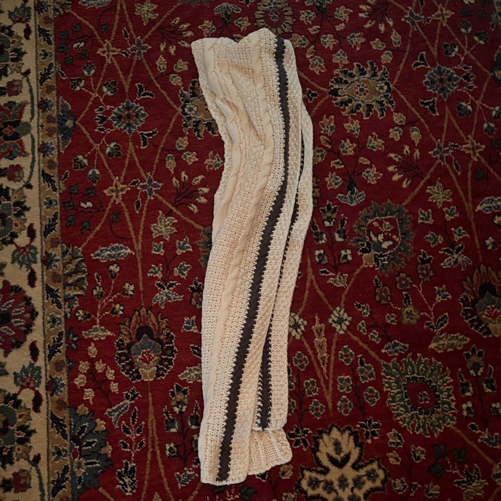 Taylor swift cardigan Cozy Knit Scarf in Cream and Brown